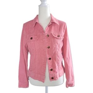 Vintage Y2k pink Old Navy Corduroy Blazer size small